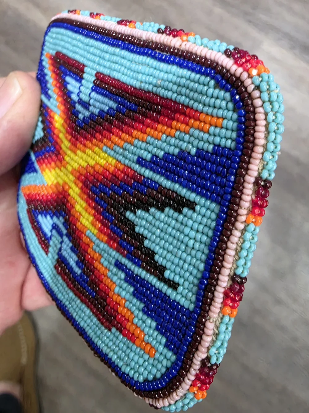 Native American Beaded Belt Buckle